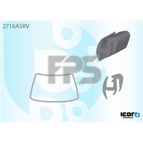 Молдинг стекла резиновый AS00139120 на CITROEN C25 1981-1994