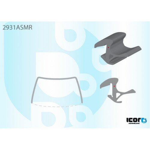 Молдинг скла гумовий AS00139124 на DAIHATSU TERIOS 2006-2017