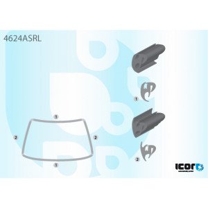 Молдинг скла гумовий AS00139143 на DAF 95/95XF/XF95 1987-2006