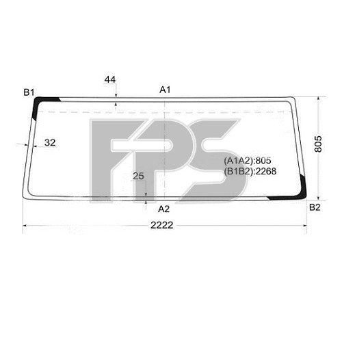 Стекло лобовое AS08118800 на DAF 65/75/85/65CF/75CF/85CF/CF65/CF75/CF85/F65/F75/F85 1992-