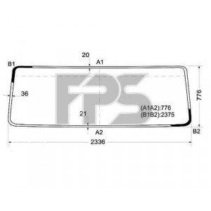 Стекло лобовое AS07358054 на DAF XF105/106 2005-