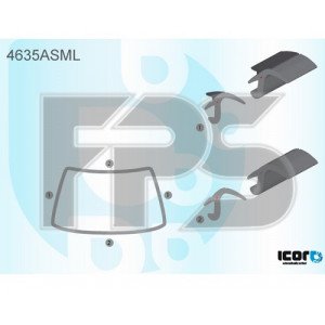 Молдинг стекла резиновый AS08110823 на DAF XF105/106 2005-