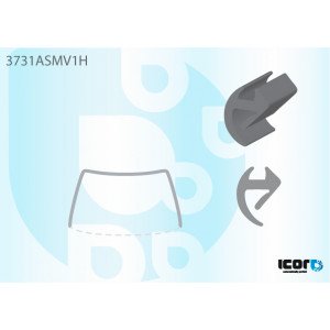 Молдинг стекла резиновый AS00139147 на FORD TRANSIT 1995-2000