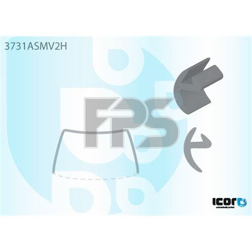 Молдинг скла гумовий AS00139149 на FORD TRANSIT 1995-2000