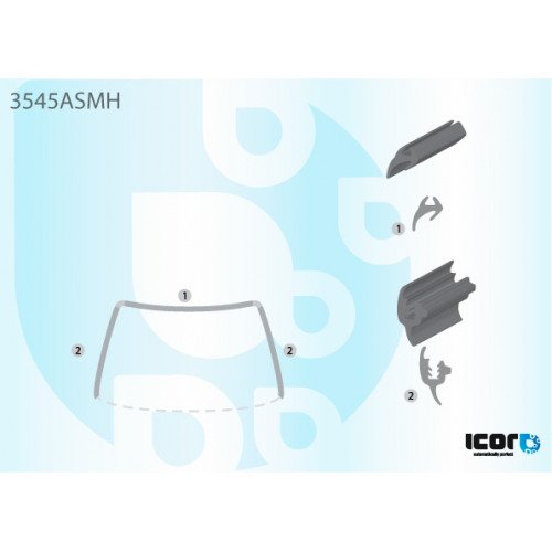 Молдинг стекла резиновый AS00139151 на FORD ESCORT / ORION 1995-1999