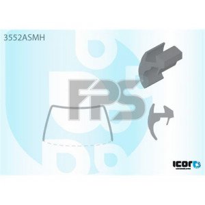 Молдинг стекла резиновый AS00139179 на FORD FIESTA 1999-2001