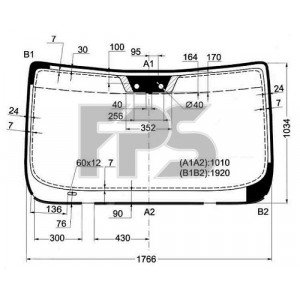 Лобове скло AS07358090 на FIAT DUCATO 2006-2014