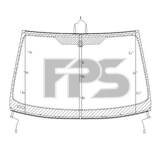 Стекло лобовое с подогревом AS07358162 на FORD MONDEO 2007-2010