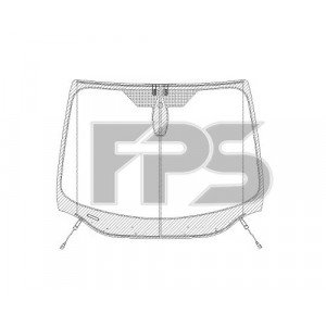 Стекло лобовое с подогревом AS07358179 на FORD FOCUS 2011-2014