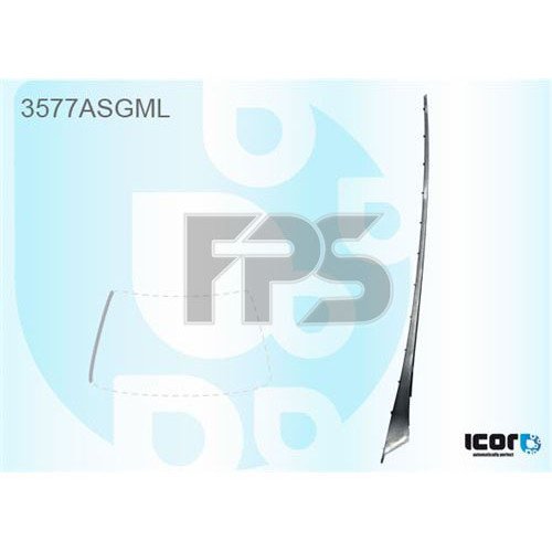 Молдинг скла гумовий AS00135551 на FORD C-MAX EUR 2010-2015