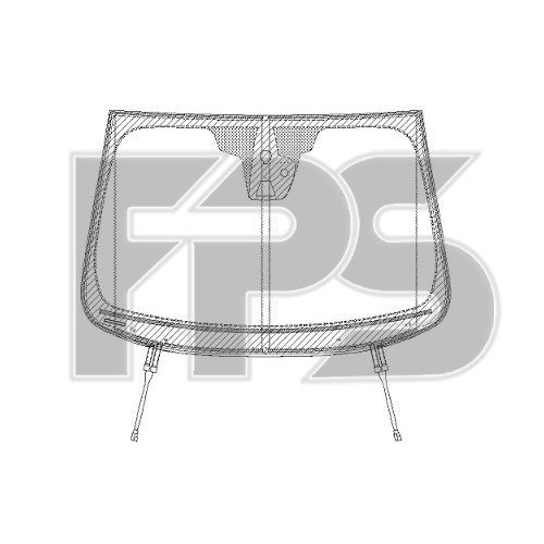 Скло лобове з підігрівом AS07358210 на FORD FUSION 2012-2017