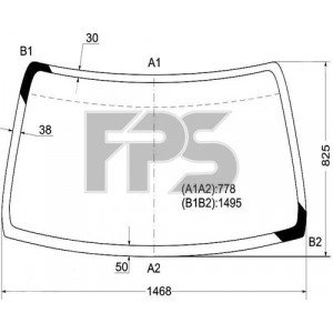 Стекло лобовое AS00139387 на HONDA CRV 1997-2001