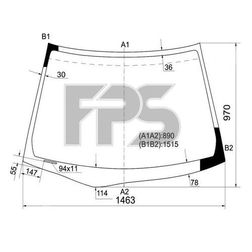 Лобове скло AS07358272 на HONDA CIVIC 7 SDN / COUPE 2001-2003