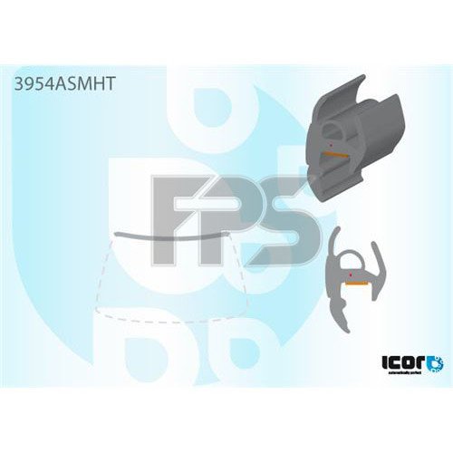 Молдинг скла гумовий AS00139418 на ROVER 400/45 1995-2005