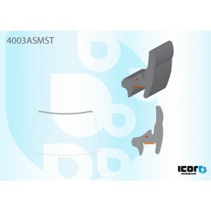 Молдинг скла гумовий AS08121387 на HONDA ACCORD 8 2011-2013