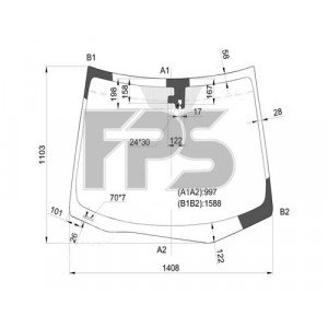 Лобове скло AS00139438 на HONDA CIVIC 9 HB 2011-2015