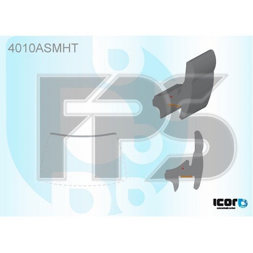 Молдинг скла гумовий AS00139439 на HONDA CIVIC 9 HB 2011-2015