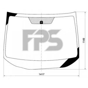 Лобове скло AS00139440 на HONDA CIVIC 9 2011-2015