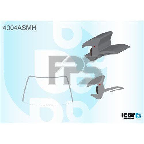 Молдинг стекла резиновый AS00139456 на HONDA JAZZ 2008-2014