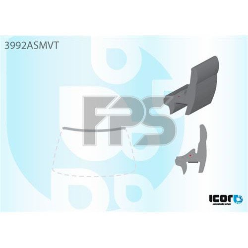 Молдинг скла гумовий AS00139458 на HONDA FRV 2004-2009