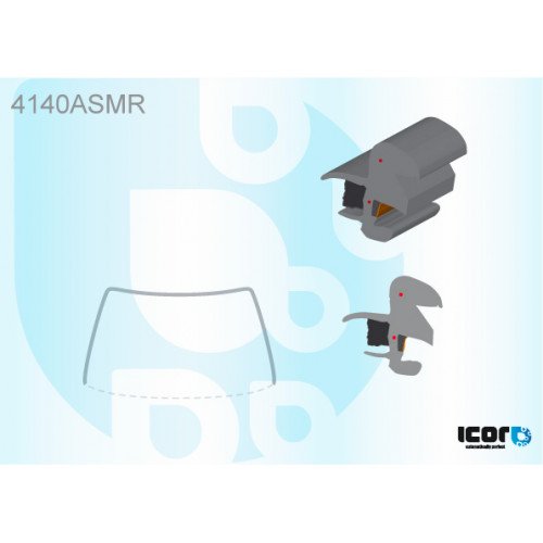 Молдинг скла гумовий AS00139522 на HYUNDAI ix55 2007-2012