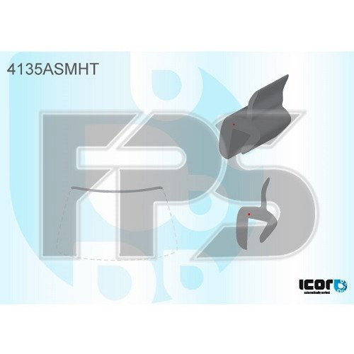 Молдинг скла гумовий AS00139561 на HYUNDAI i30 2007-2012