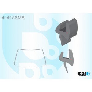 Молдинг стекла резиновый AS00139572 на HYUNDAI ix35 2010-2015