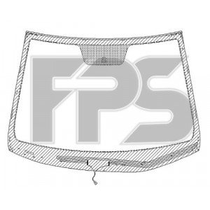 Скло лобове з підігрівом AS07358386 на HYUNDAI ACCENT IV (SOLARIS) 2011-2018