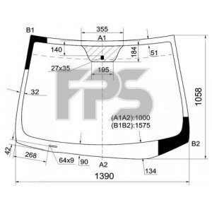 Стекло лобовое AS07358393 на HYUNDAI ELANTRA (MD) 2011-2014
