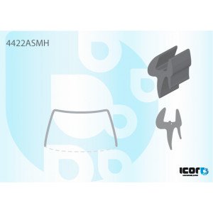 Молдинг скла гумовий AS00139599 на KIA PICANTO 2008-2011