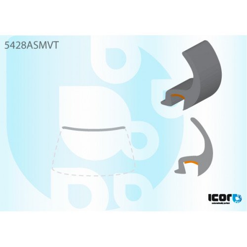 Молдинг скла гумовий AS08121563 на MERCEDES VITO / V-CLASS 1996-2002