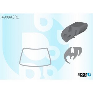 Молдинг скла гумовий AS00140048 на MAN L2000 1994-2005