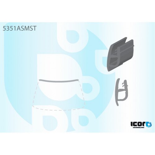 Молдинг стекла резиновый AS00140061 на MERCEDES 203 (C-CLASS) 2000-2007