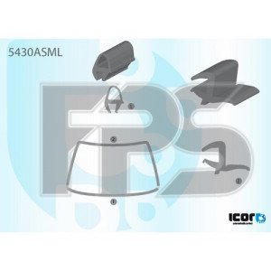 Молдинг скла гумовий AS00140091 на MERCEDES TRUCK ATEGO/AXOR 1997-2013