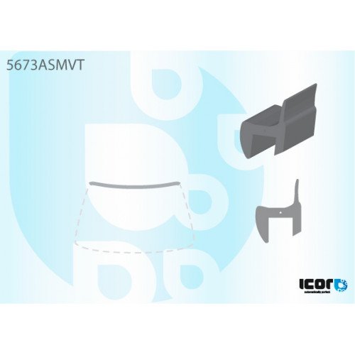 Молдинг скла гумовий AS00140202 на MITSUBISHI GRANDIS 2003-2011