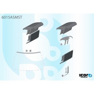 Молдинг стекла резиновый AS00140236 на NISSAN MAXIMA QX (A33) 2000-2006