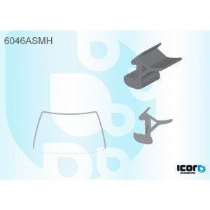 Молдинг стекла резиновый AS00140271 на NISSAN TIIDA EUR 2005-2012