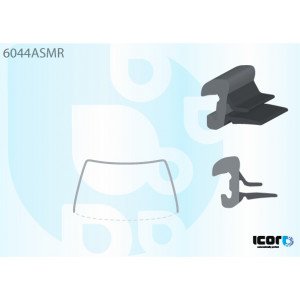 Молдинг скла гумовий AS00140278 на NISSAN QASHQAI+2 2010-2014