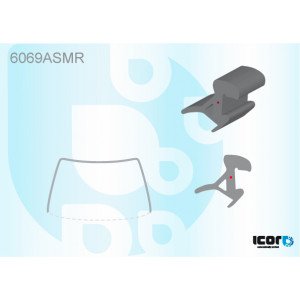 Молдинг скла гумовий AS00140305 на NISSAN JUKE 2015-2019