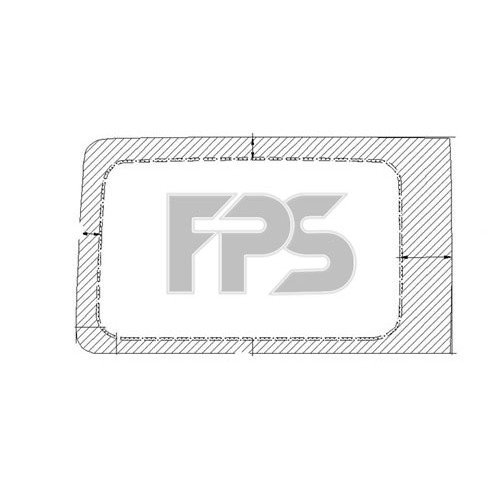 Скло бічне AS00138507 на OPEL COMBO 2001-2011