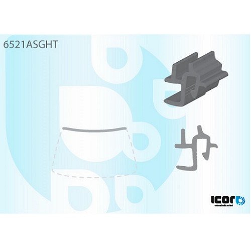 Молдинг скла гумовий AS00140500 на PEUGEOT 306 1997-2001