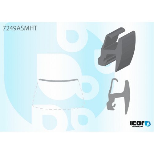 Молдинг стекла резиновый AS00140514 на RENAULT LAGUNA 2001-2007