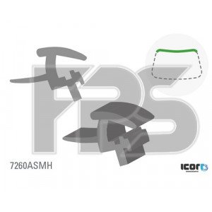 Молдинг стекла резиновый AS00140533 на RENAULT MEGANE (II) 2003-2008