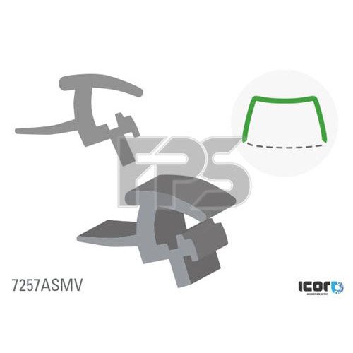 Молдинг стекла резиновый AS00140537 на RENAULT SCENIC / GRAND SCENIC 2003-2008