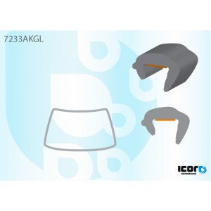 Молдинг стекла резиновый AS08120741 на RENAULT TRUCK MAGNUM 1990-2013