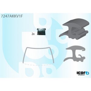 Молдинг стекла резиновый AS00140653 на RENAULT MASTER 1998-2003