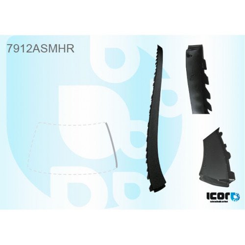 Молдинг скла гумовий AS00135565 на SEAT ALTEA 2004-2015