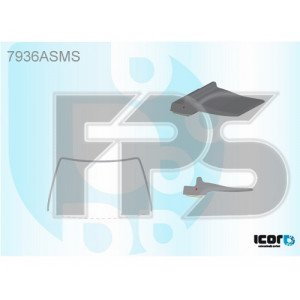 Молдинг стекла резиновый AS00140824 на SUBARU LEGACY 2009-2014