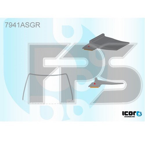 Молдинг скла гумовий AS00140836 на SUBARU FORESTER (SJ) 2013-2018