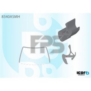 Молдинг стекла резиновый AS08120633 на TOYOTA COROLLA (E12 EUR) 2002-2007